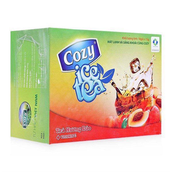 (3 vị) Trà hòa tan Cozy Ice Tea hộp 270gr (18 gói)