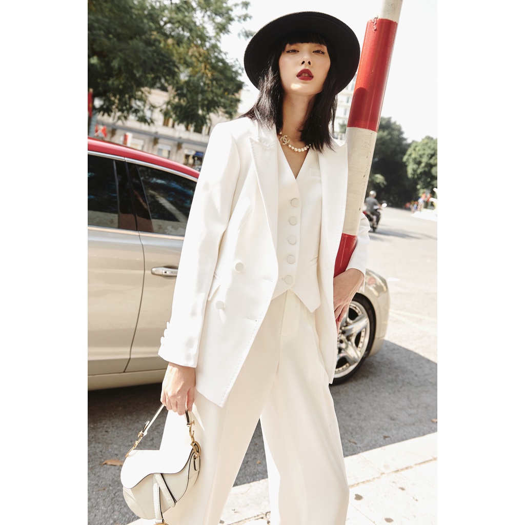 Set áo blazer, gile và quần suông nữ HUONG BOUTIQUE HBVEST160