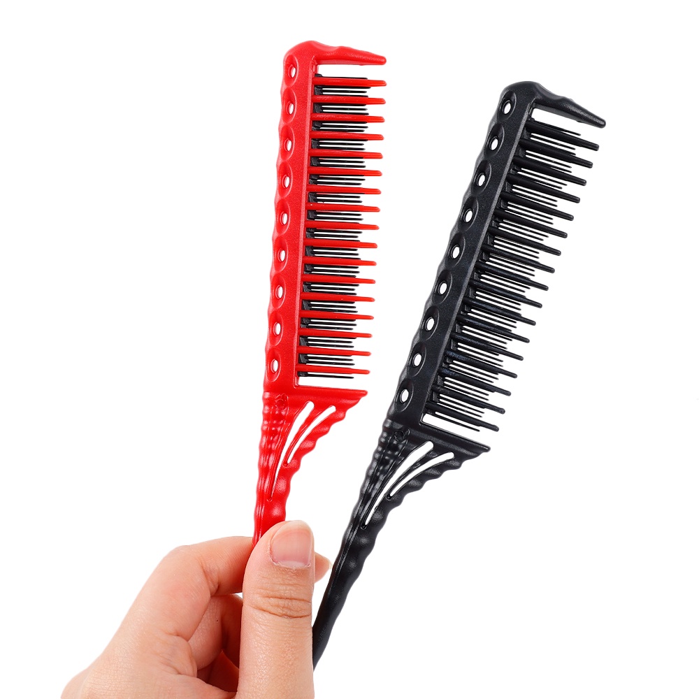 1 Lược Chải Tóc 3 Răng Gỡ Rối Tạo Kiểu Chuyên Nghiệp Cho Tiệm Cắt Tóc