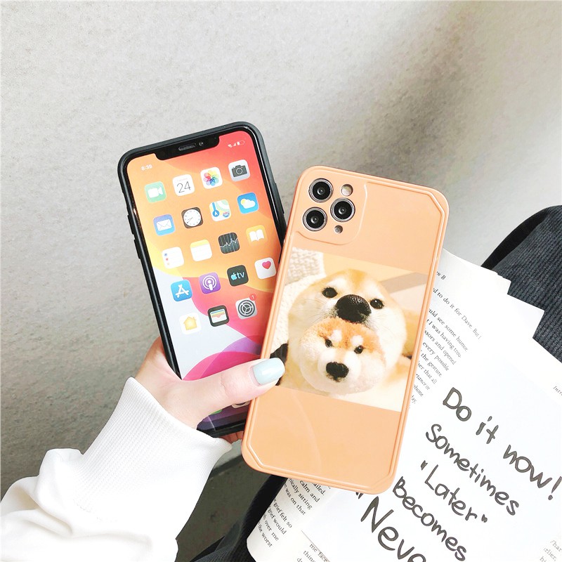 Ốp lưng iphone Shiba dễ thương IMD dày viền nổi 6/6plus/6s/6splus/7/7plus/8/8plus/x/xs/11/12/pro/max/plus/promax