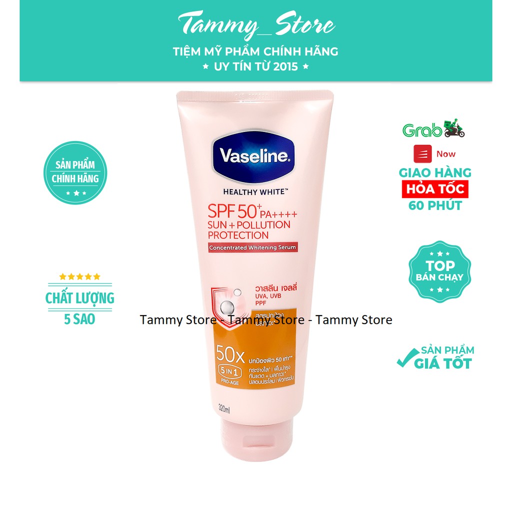 Dưỡng thể trắng da chống nắng Vaseline 50x | BigBuy360 - bigbuy360.vn