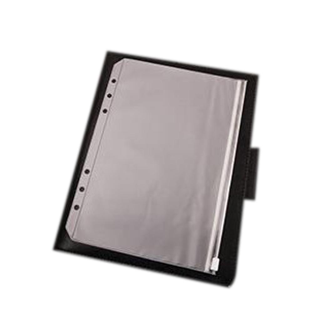 Túi Đựng Tài Liệu / Thẻ A5 A6 A7 Bằng PVC Trong Suốt Có Khóa Kéo Tiện Dụng