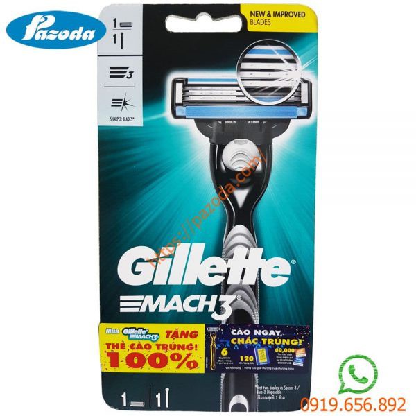 Dao cạo râu Gillette Mach3 hàng chính hãng