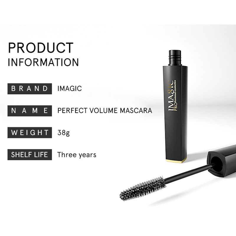 [Hàng mới về] Mascara chống nước không nhòe màu đầu cọ dày chất lượng cao