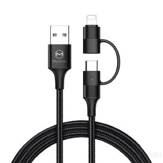 Dây Cáp Sạc Và Truyền Dữ Liệu Mcdodo Lightning 8pin + Type-C Usb Bện Dây Chất Lượng Cao