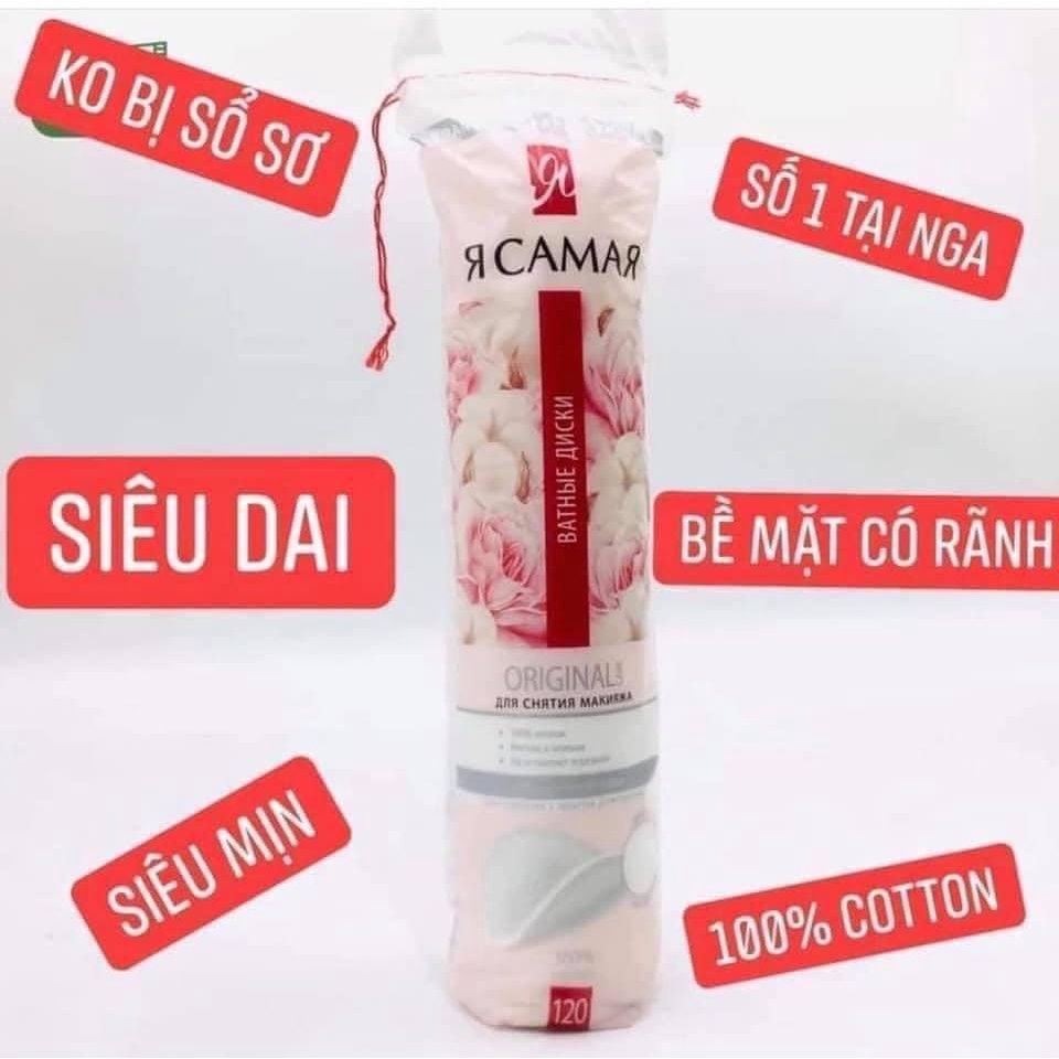Bông tẩy trang Nga 100% cotton