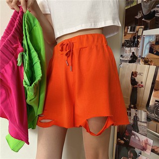 Quần short thể thao nữ rách cá tính phong cách hàn quốc