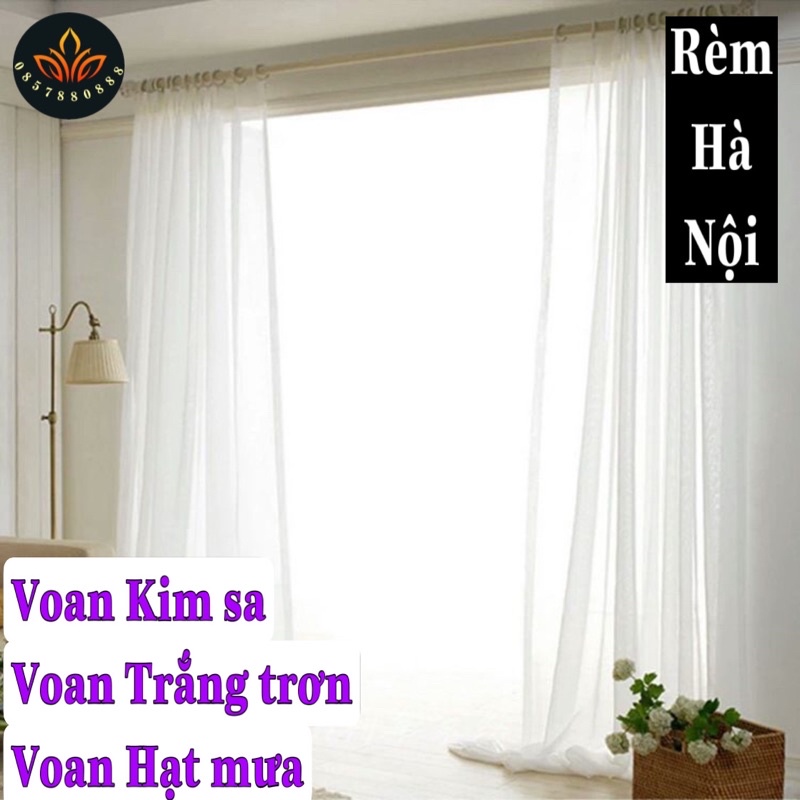 Rèm voan họa tiết, voan rèm, cao tối đa 2,75m( hỗ trợ cắt ngắn theo yêu cầu)