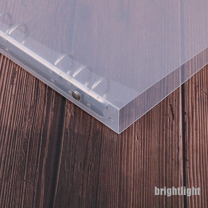 Vỏ Bọc Sổ Tay 6 Lỗ Trong Suốt Kích Thước A6 / A5 &amp; 9 Lỗ Độc Đáo Và Tiện Dụng B5
