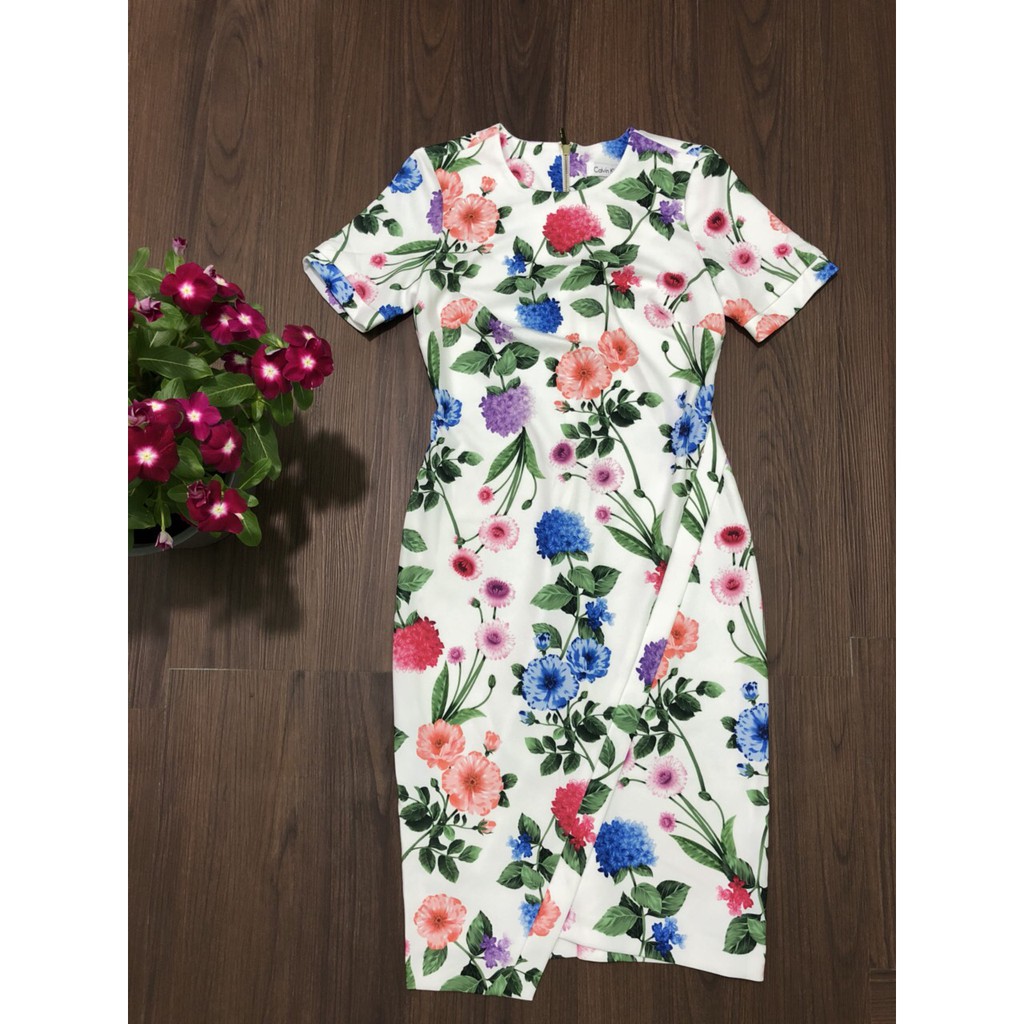 Đầm ôm body CK_ tay ngắn