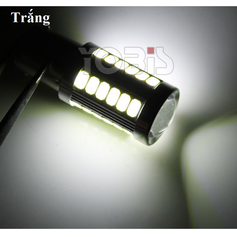 Bóng đèn led 1156, 1157, T20 chip 5730 - 33smd (Màu vàng cam, trắng) (đọc lưu ý trước khi mua)