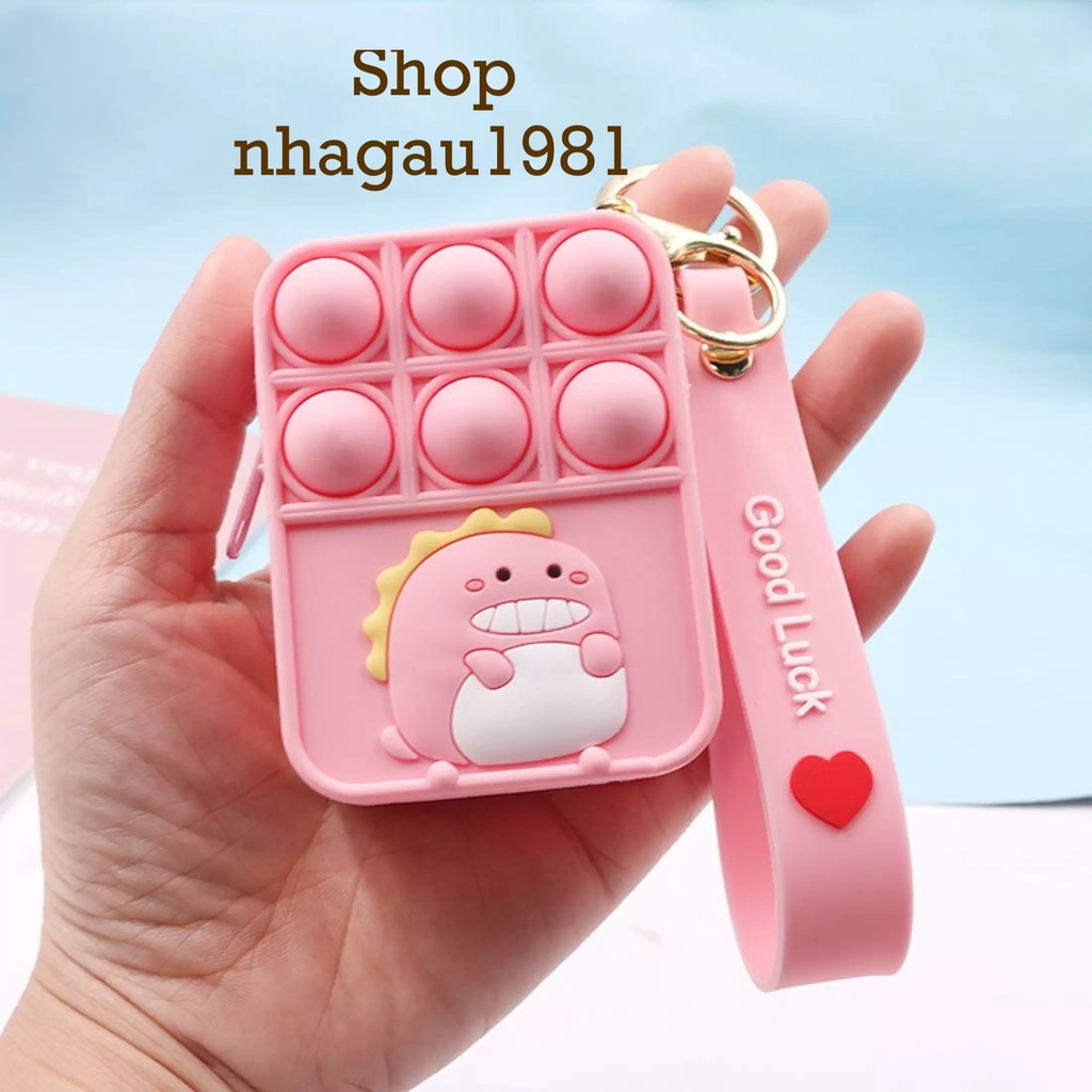 Ví Pop It Mini Pop It Móc Khóa Micky Nhỏ Gọn Đựng Xu Thẻ Xu Dễ Thương Quà Tặng Bé Gái Shop NHAGAU1981