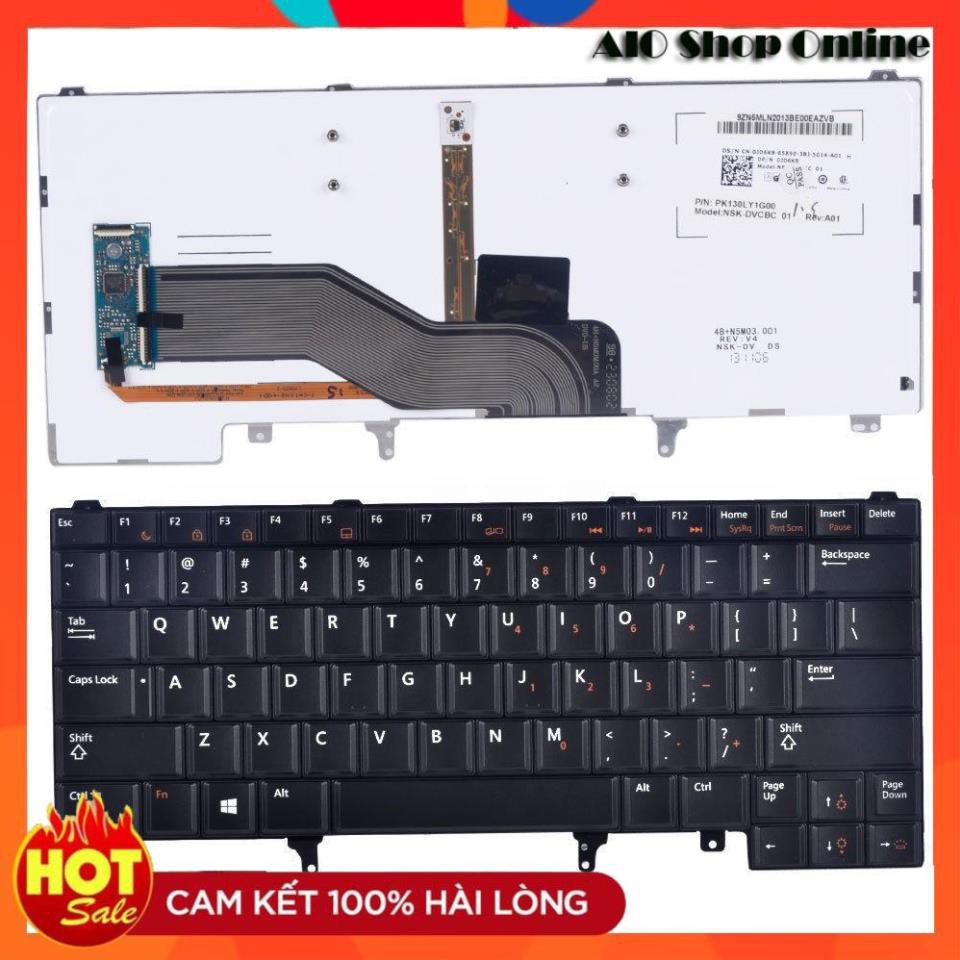 ⚡  Bàn Phím Laptop Dell Latitude E6420 E6430 E6440 E5420 E5430 E6220 E6230 E6320. Có Chuột + Đèn
