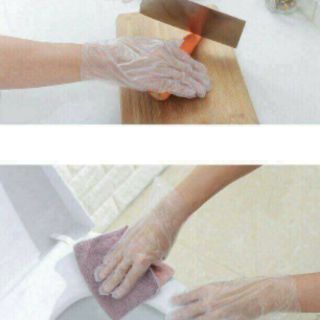 SÉT 100 CHIẾC GĂNG TAY NILONG THỰC PHẨM