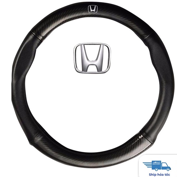 Bọc vô lăng Honda City, Civic, CRV, HRV, Brio, Accord, Jazz, Trùm vô lăng cacbon bảo vệ vô lăng