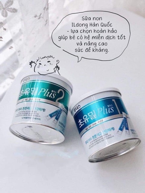 TÁCH LẺ 10 GÓI SỮA NON ILDONG PLUS HÀN QUỐC CHO BÉ TỪ SƠ SINH