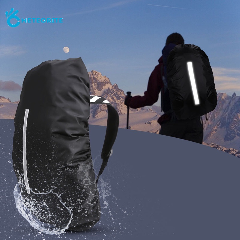 Vỏ Bọc Balo Chống Mưa/Bụi Bẩn Màu Phản Quang Kích Thước Lớn 8-70L Dùng Khi Đi Cắm Trại/Du Lịch