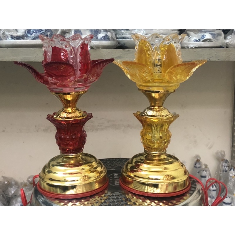 Đèn Thờ Điện Thuỷ Tinh ( Đơn giá 1 Đèn)