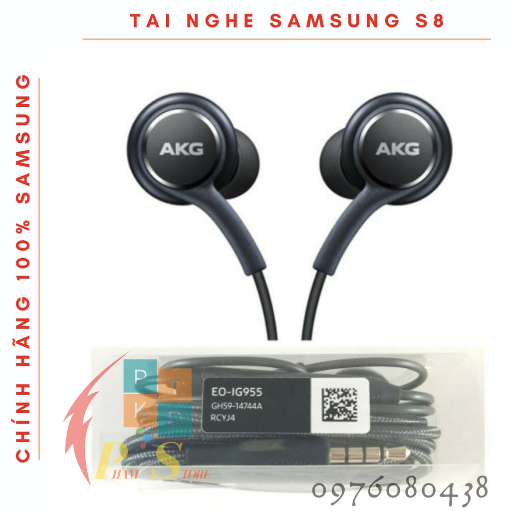 Tai Nghe Samsung Chính Hãng AKG S8 Có Dây Nhét Tai Cho Điện Thoại Samsung S7,S8,S9,S10, Sony, Xiaomi, Oppo Chui Tròn