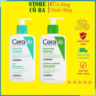 Sữa rửa mặt Cerave dành cho da dầu mụn da khô và da thường 236m chính hãng