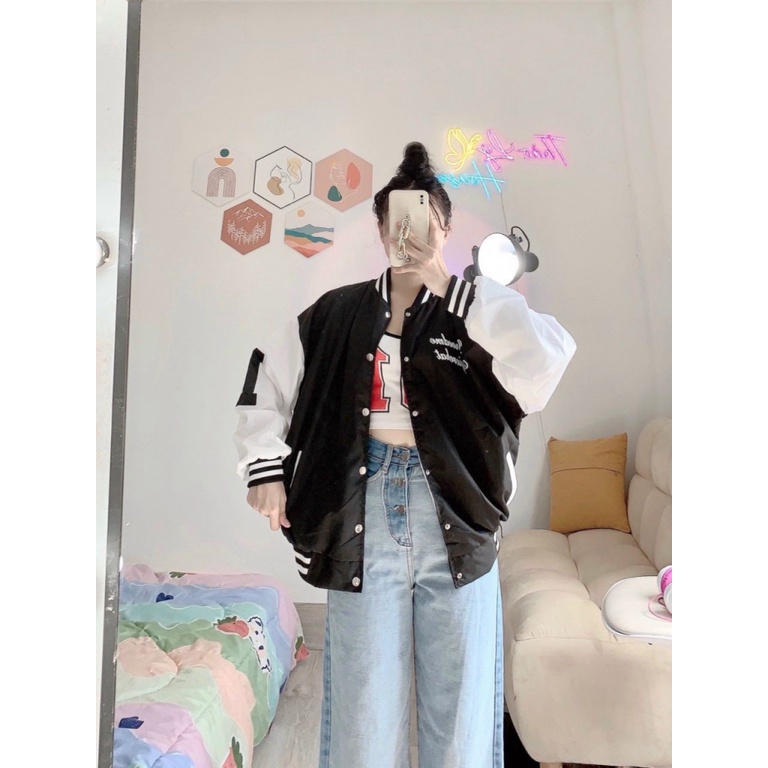 Áo Khoác Bomber UNISEX Form Rộng In Chữ Phong Cách Mẫu Mới Cực HOT  - ĐĂNG QUANG CLOTHER
