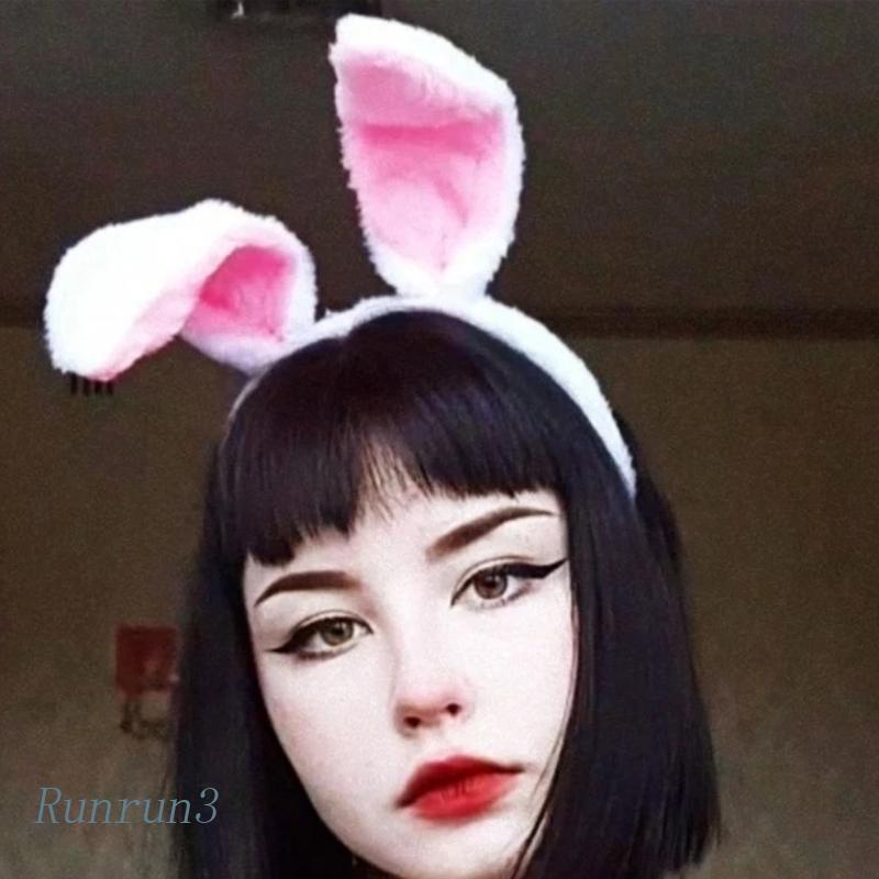 Băng Đô Tai Thỏ Có Đèn Led Dễ Thương Cho Nữ