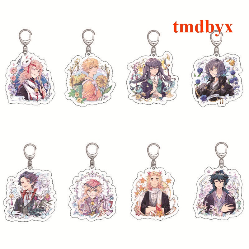 Móc Khóa Nhựa Acrylic Hình Nhân Vật Hoạt Hình Anime Demon Slayer