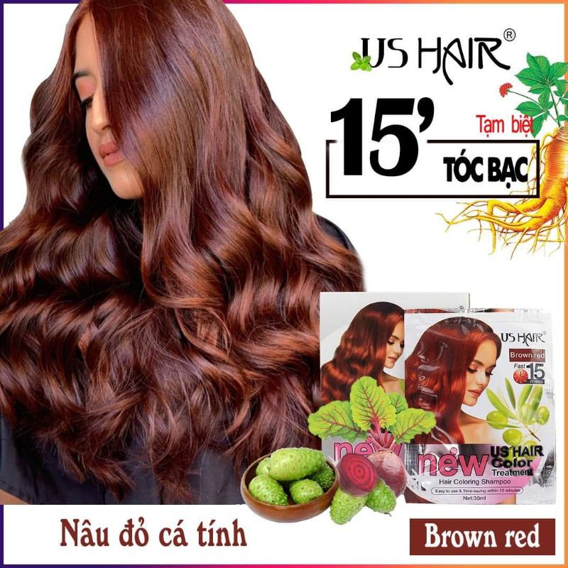 dầu gội thảo dược nhuộm tóc USA US HAIR | BigBuy360 - bigbuy360.vn