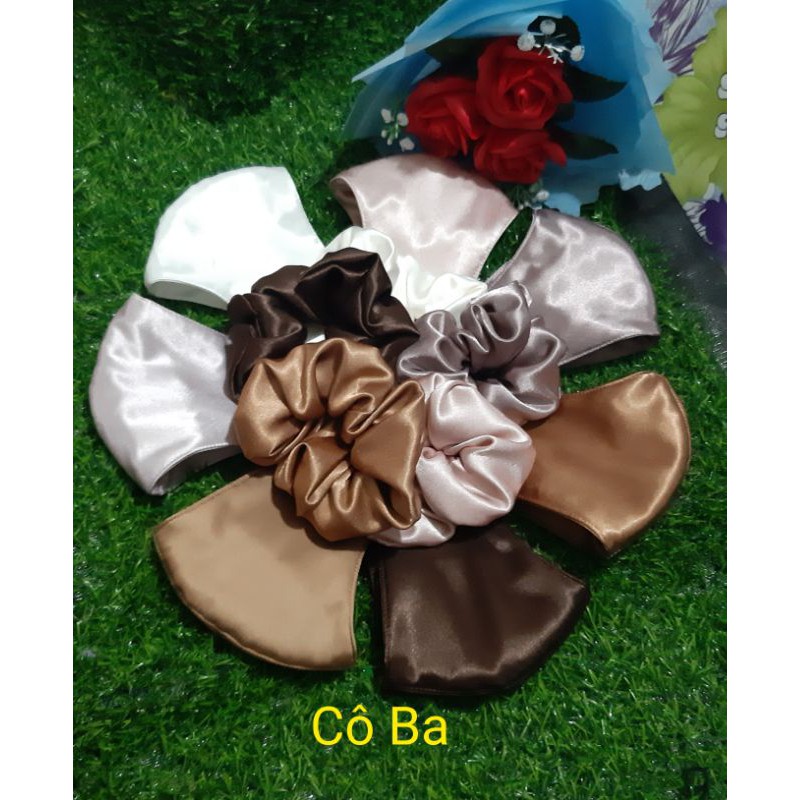 Combo khẩu trang kèm cột tóc | BigBuy360 - bigbuy360.vn