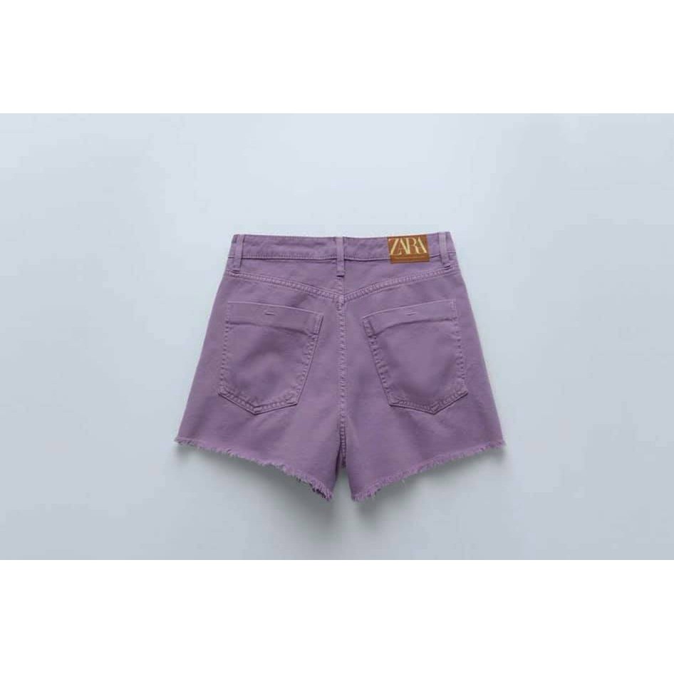 Quần short jeans màu tím hottren