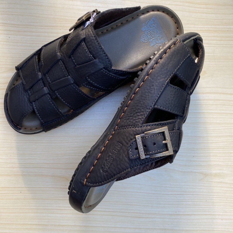 Dép da bít mũi, dép rọ da cao cấp chất liệu da bò 100%, bảo hành 365 ngày