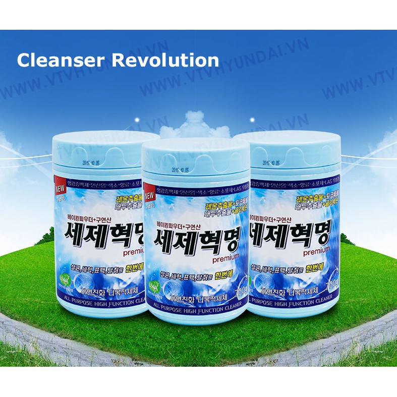 CLEANSER REVOLUTION - Bộ 3 hộp tẩy rửa đa năng tặng 1 hộp + chai xịt tẩy rửa