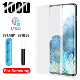 UV Kính Cường Lực Bảo Vệ Màn Hình Cao Cấp Cho For Samsung Galaxy Note 20 10 9 8 S24 S23 S22 S21 Ultra S20 S10 5g 4g S9 S8 Ultra Plus