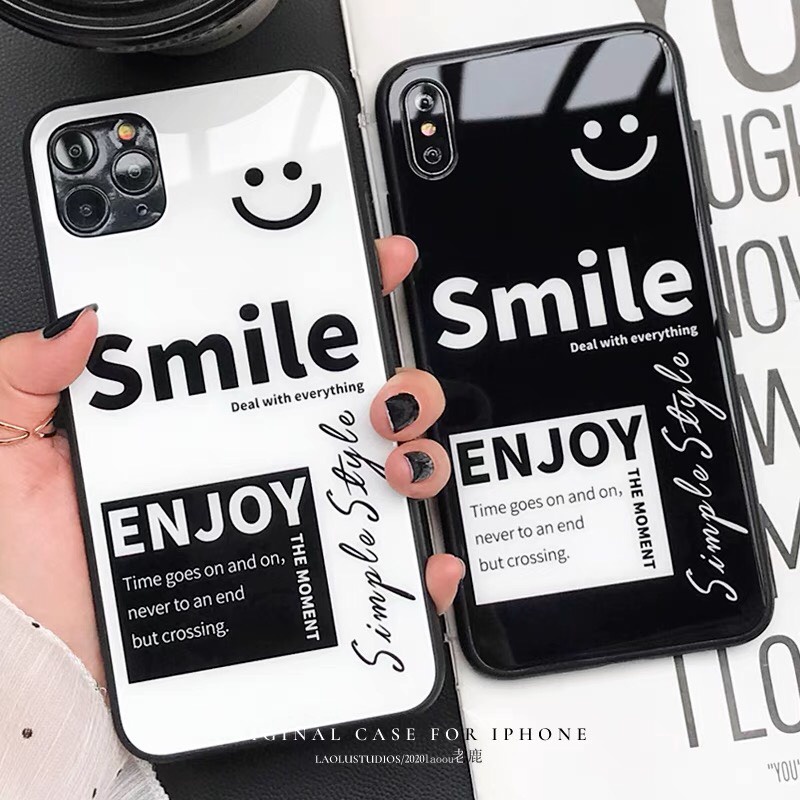 Ốp lưng iphone xs max 11 pro max 12 pro max 12 mini 6 plus 6s plus 7 plus 8 plus x xr ốp đôi iphone Smile