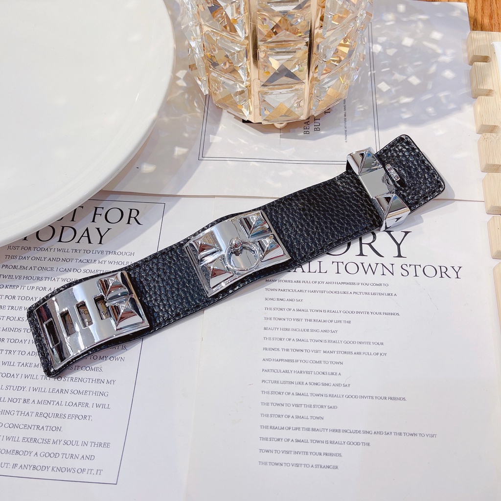 Vòng Tay Da Bản To Cao Cấp - MS01