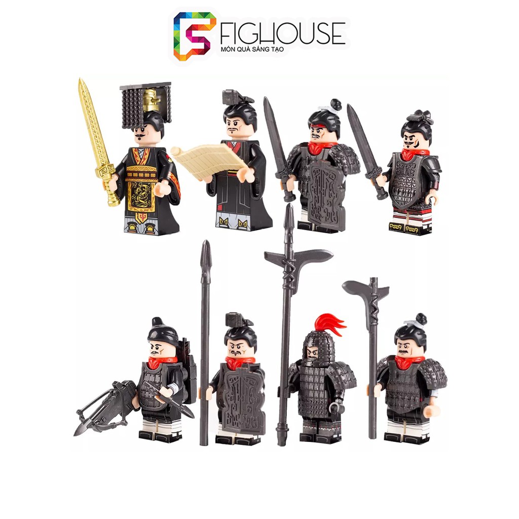 Bộ 8 nhân vật minifigures Đế chế Tần KT1088