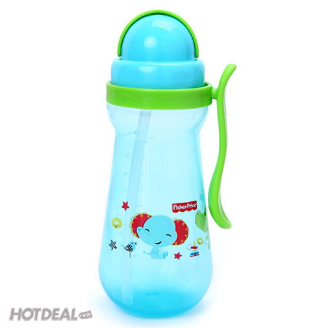 Bình nước ống hút silicone Fisher Price 360ml