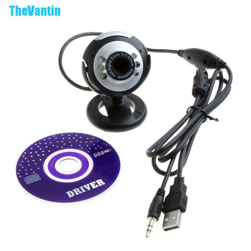 Webcam 6 Đèn Led Hd Usb 2.0 50.0m Kèm Mic Cho Máy Tính | BigBuy360 - bigbuy360.vn
