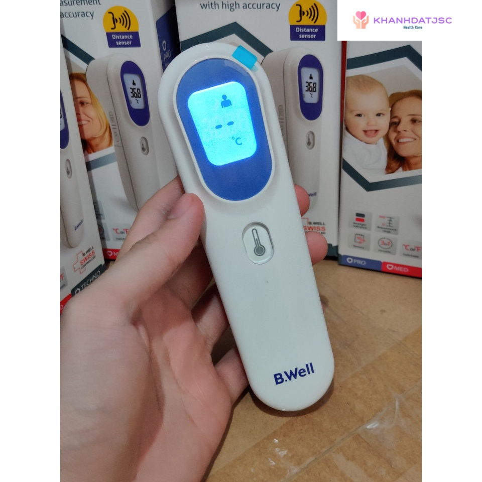 Nhiệt kế điện tử đo trán hãng Bwell Thụy Sĩ TH-7000