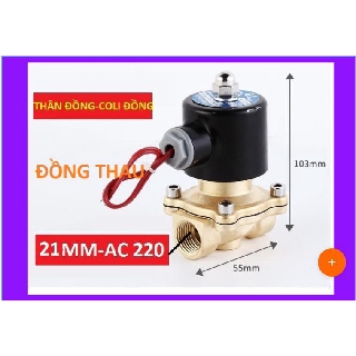 Van điện từ phi 21, phi 27,phi 34 thường đóng 220V, van thoát nước, van nước điều khiển bằng điện [LOẠI TỐT, BÁN CHẠY]