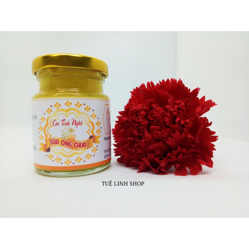 Cao tinh nghệ sữa ong chúa hũ lớn 100ml handmade tặng 1 thước dây đo eo