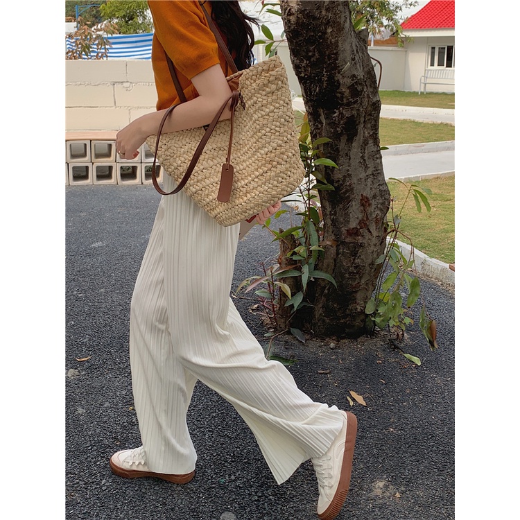 Quần Dài Ống Rộng Lưng Cao Tôn Dáng Hợp Thời Trang 49258