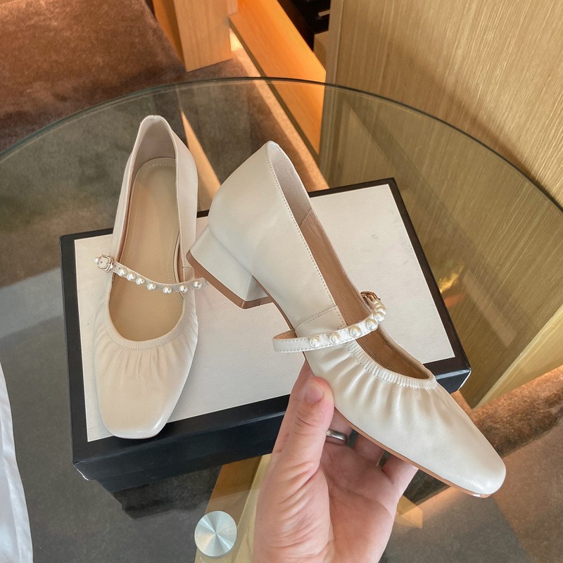 Elegant Fashion Square Female Doll Shoes For Women