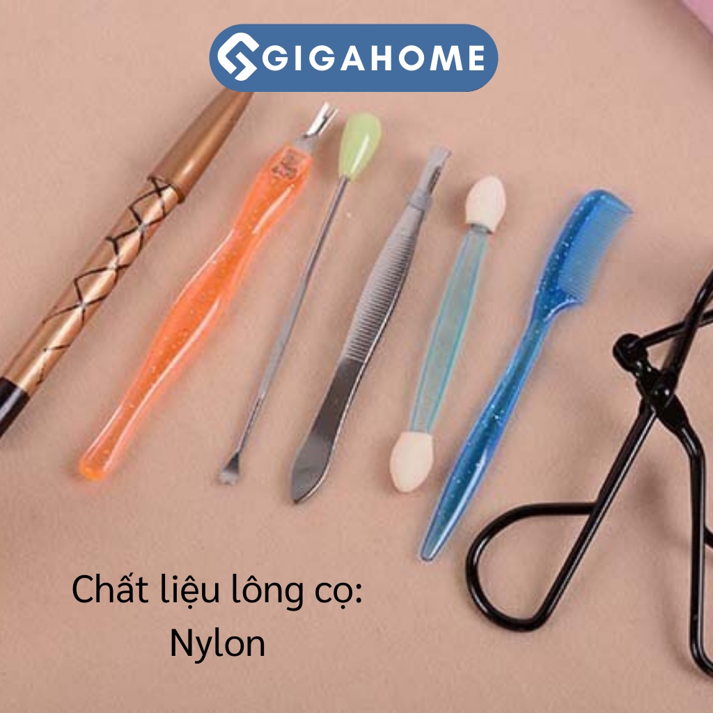 Bộ 7 Món Trang Điểm Mắt GIGAHOME Gồm Mascara, Kẹp Bấm Mi, Cọ Tán, Lược, Chì Kẻ Mày... 9609
