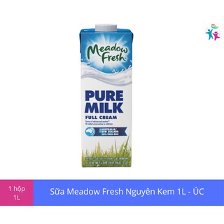 Date 11.2021 - Hộp Sữa Tươi Nguyên Kem Meadow Fresh 1L