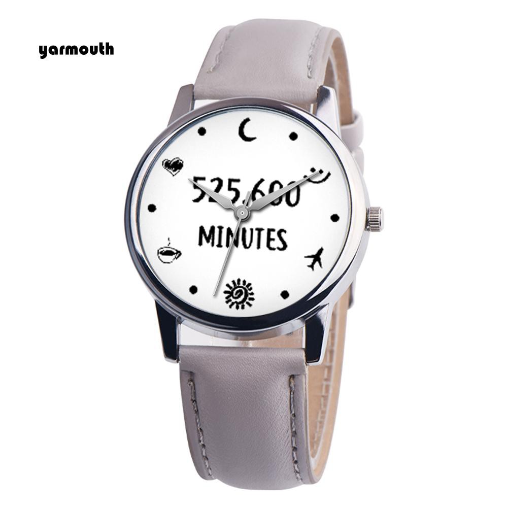 Đồng hồ đeo tay dây giả da thiết kế đơn giản làm quà tặng độc đáo xinh xắn