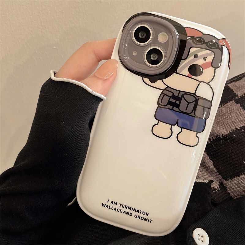 Ốp Điện Thoại Silicon In Hình Chú Cún Đáng Yêu Cho iPhone 12 13 11 Pro Max X Xs Max Xr