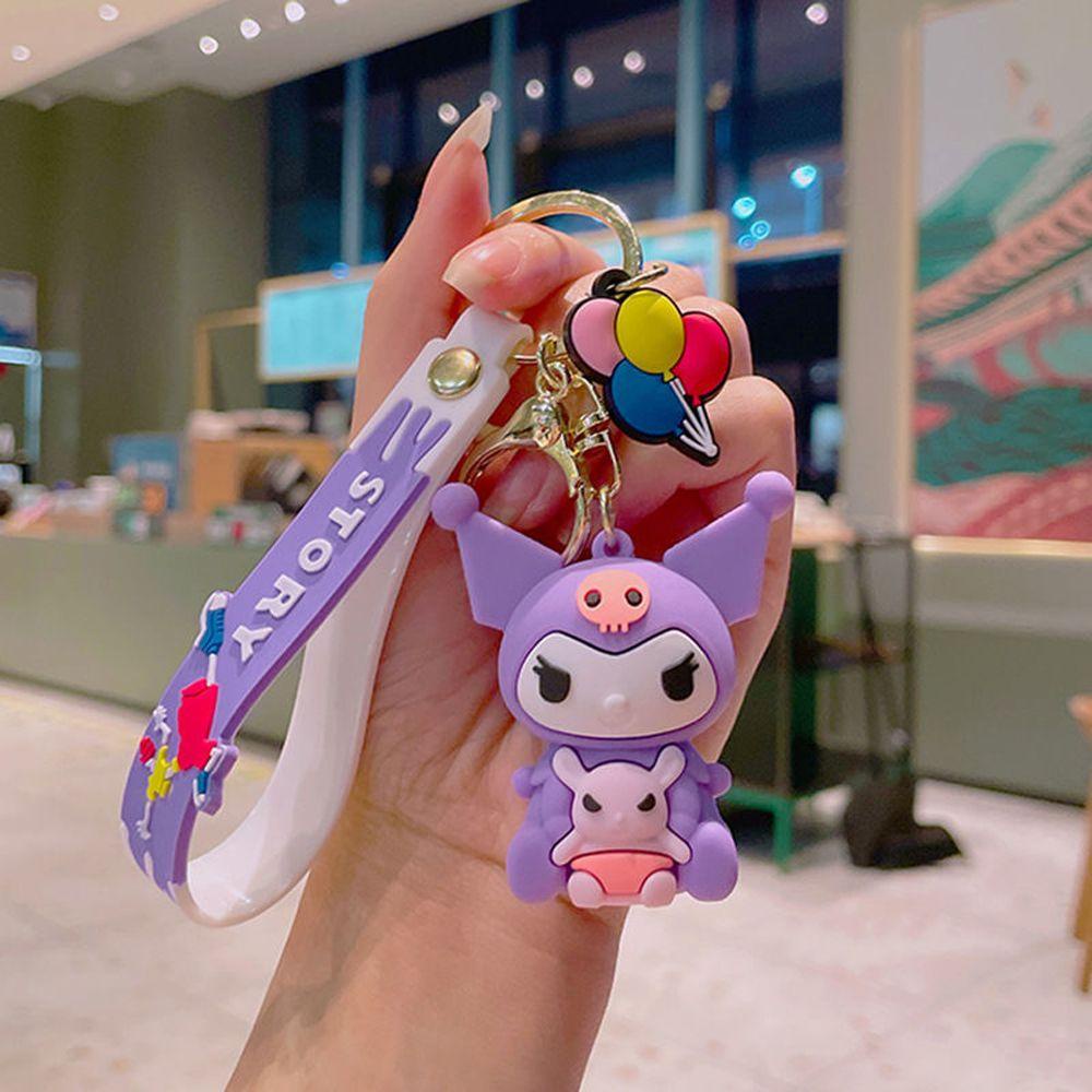 Búp Bê Treo Điện Thoại Bằng Silicon Hình Kuromi Cinnamoroll Đáng Yêu