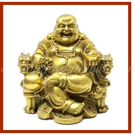Phật Di Lặc đồng(thờ cúng,chiêu lộc)cao 11cm