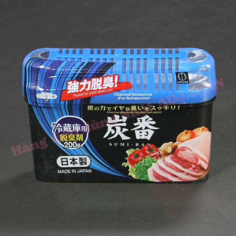 Khử mùi tủ lạnh than hoạt tính hộp 200g Kokubo hàng nội địa Nhật Bản AD48